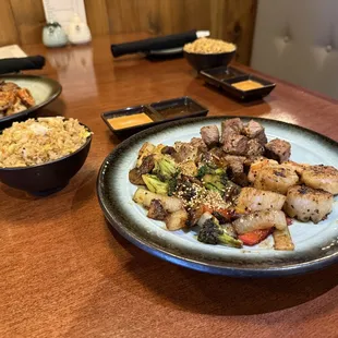 Hibachi and fried rice