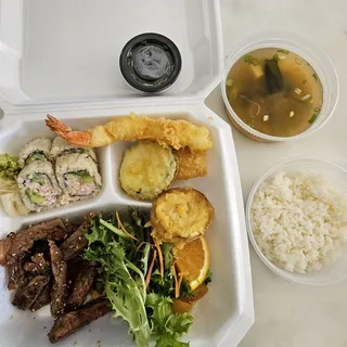 Beef Teriyaki Bento Lunch Special