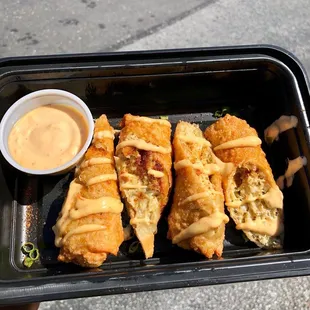 Crab Cake Egg Rolls