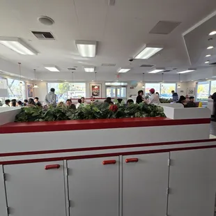 interior, sushi and sashimi