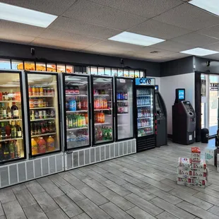 a row of refrigerators