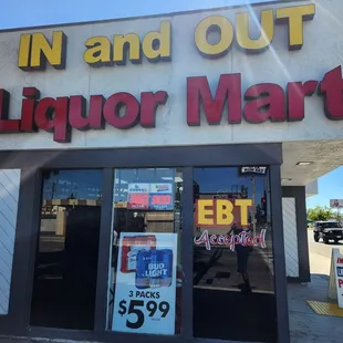 Entrance is through the parking lot