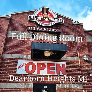 the front of a restaurant