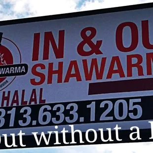 a sign for a restaurant