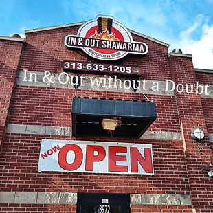 the front of a restaurant