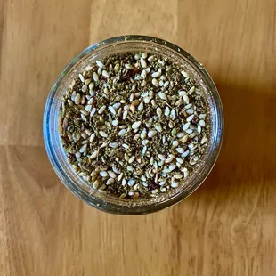 a jar of seeds