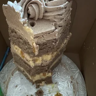 I wish I had taken a photo of it when it arrived, but we dug into it to quickly and couldn't stop.