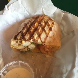 Grilled chicken wrap and burgers are awesome