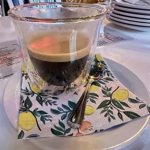 Delicious piping hot coffee