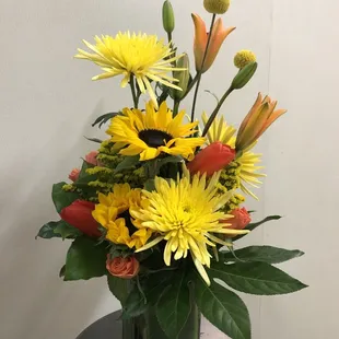Beautiful arrangement for a birthday present