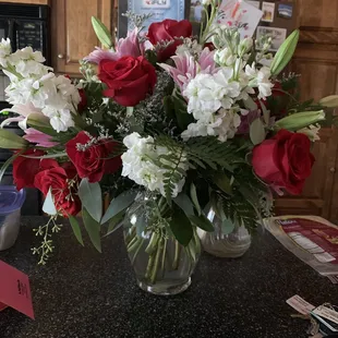 Beautiful flowers for my wife's birthday.