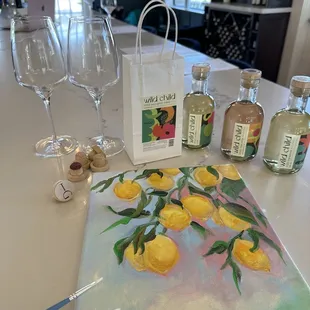 Sip &amp; Paint... The Lemon Grove!