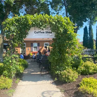 people sitting outside