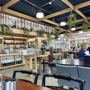 the interior of the restaurant