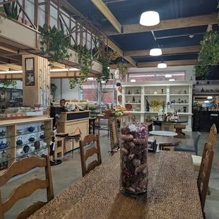 The very eclectic yet also pleasant interior.