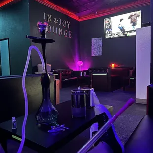 a hookah lounge