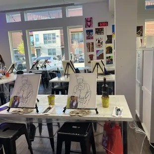 Our unpainted canvas's