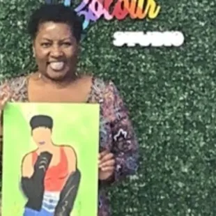 The ShePacso art work displayed by the artist lol