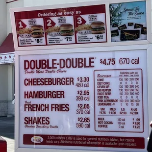 Updated menu