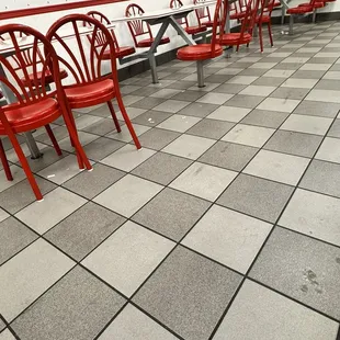Floors very dirty