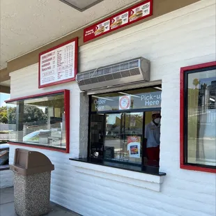 Outdoor take out and drive thru only