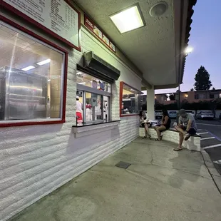 Outside order and pick up window