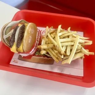 Double-Double with Fries