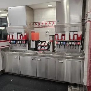 Self-service beverage area