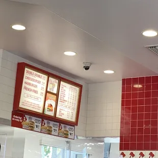 ows a man in a restaurant