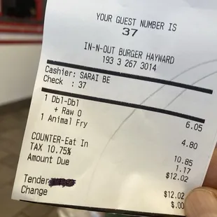 Receipt...