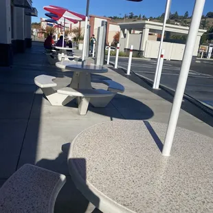Outside dining