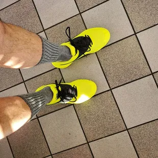 New shoes on In and Out flooring.