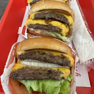 Double double both regular and animal style ($5.90)