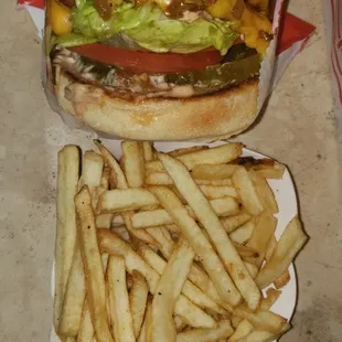 Animal Style Burger