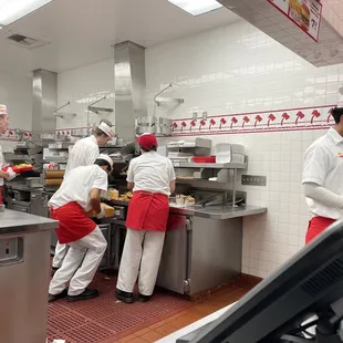 Busy Bees working hard for one of the beat Burgers around!