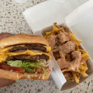Double double and animal fries