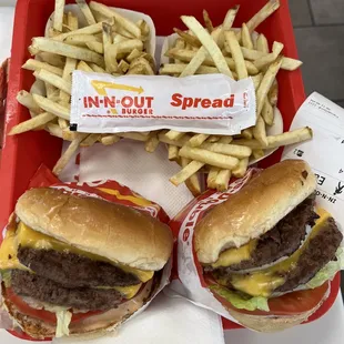 Two double double with fries!!