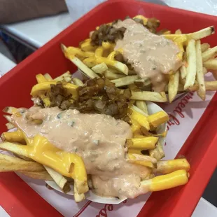 Animal style fries