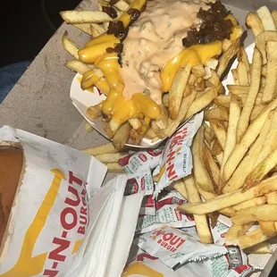 ows fries and cheeseburger