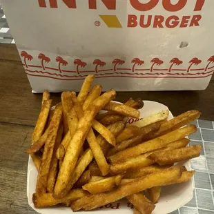 Burnt and oily fries
