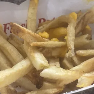 Burned cheese fries