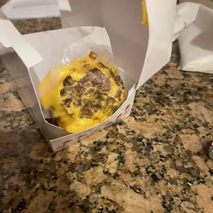 ows the inside of a box