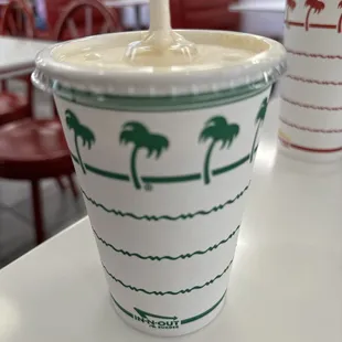 Vanilla shake after a day in the desert heat.