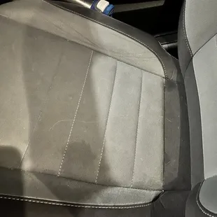 All over my passenger seat. Just a mess.