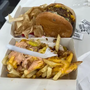 Double Double Animal style with Animal Style Fries