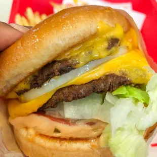 Classic double burger