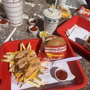 #1 with a chocolate shake!