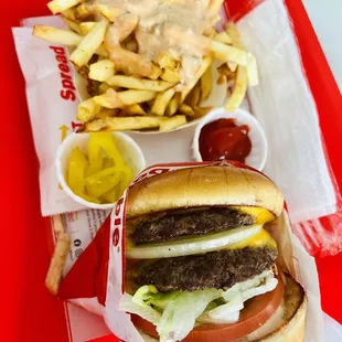 Double-Double with Animal fries