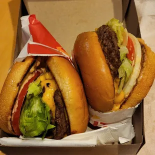 Double Double and Cheeseburger