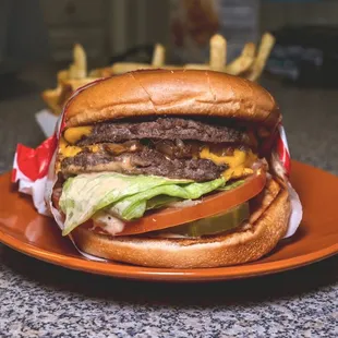 Double-Double (Animal Style w/ Chopped Chilis).